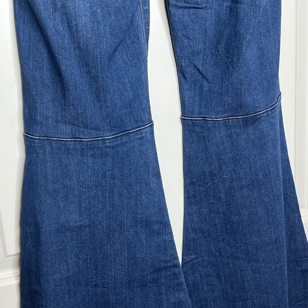 Judy Blue Size 9 / 29 High Waist Flare Bell Bottom Jeans Blue Denim Boho Gypsy - Picture 7 of 11